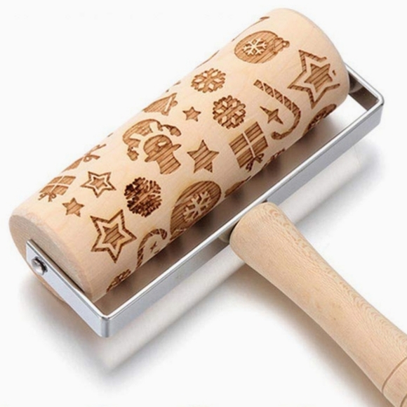 Christmas Baking Rolling Pin - Picture 2 of 8